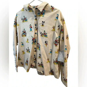 Disney Mickey and Friends Cotton Button Down Shirt